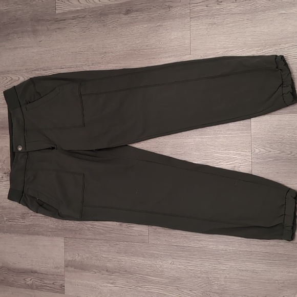 Athleta Dark Green Trakie Jogger Pants 6 - Picture 2 of 7